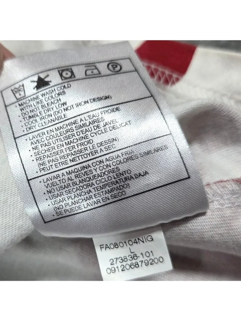 Vintage Air Jordan Shirt Mens Large Red White AOP Spellout Y2K Nike Tee